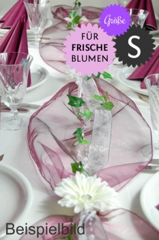 Fibula[Style]® Komplettset "Faith violet" für Frischblumen Größe S